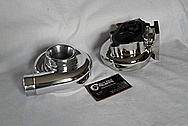 Garrett Aluminum Turbo Housing BEFORE Chrome-Like Metal Polishing and Buffing Services