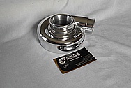 Garrett Aluminum Turbo Housing AFTER Chrome-Like Metal Polishing and Buffing Services