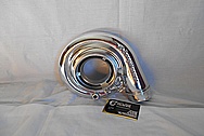 Borg Warner Aluminum Turbo Housing AFTER Chrome-Like Metal Polishing and Buffing Services