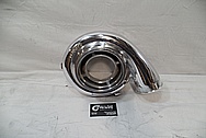 Garrett Aluminum Turbo Housing AFTER Chrome-Like Metal Polishing and Buffing Services 