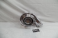 Borg Warner Aluminum Turbo Housing AFTER Chrome-Like Metal Polishing and Buffing Services