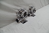 Precision Turbo Aluminum Turbocharger Compressor Cover AFTER Chrome-Like Metal Polishing and Buffing Services