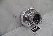 TWO Precision Turbo Aluminum Turbo Housings AFTER Chrome-Like Metal Polishing - Aluminum Polishing