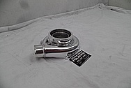 Precision Turbo Aluminum Turbo Housing AFTER Chrome-Like Metal Polishing - Aluminum Polishing Services