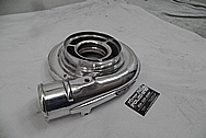 Aluminum Turbocharger Housing AFTER Chrome-Like Metal Polishing - Aluminum Polishing Services