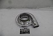 On 3 Performance Aluminum Turbo Housing AFTER Chrome-Like Metal Polishing and Buffing Services - Aluminum Polishing