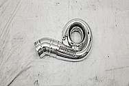 Precision Turbo Aluminum Turbo Housing AFTER Chrome-Like Metal Polishing and Buffing Services - Aluminum Polishing