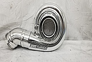 Precision Turbo Aluminum Turbo Housing AFTER Chrome-Like Metal Polishing and Buffing Services - Aluminum Polishing