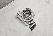 Borg Warner Aluminum Turbo Housing AFTER Chrome-Like Metal Polishing and Buffing Services - Aluminum Polishing