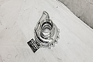 Borg Warner Aluminum Turbo Housing AFTER Chrome-Like Metal Polishing and Buffing Services - Aluminum Polishing