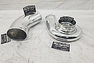 Precision Turbo Aluminum Turbocharger Compressor Housing AFTER Chrome-Like Metal Polishing and Buffing Services - Aluminum Polishing