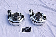 HKS Twin Turbo Housings AFTER Chrome-Like Metal Polishing and Buffing Services