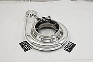 Aluminum Cast Turbo Housing AFTER Chrome-Like Metal Polishing and Buffing Services - Aluminum Polishing 