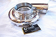 Aluminum Precision Turbo Housing AFTER Chrome-Like Metal Polishing and Buffing Services