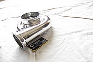 Precision Turbo Aluminum Housing AFTER Chrome-Like Metal Polishing and Buffing Services