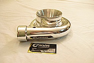 Precision / Garrett Turbo Aluminum Housing AFTER Chrome-Like Metal Polishing and Buffing Services