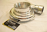 Precision / Garrett Turbo Aluminum Housing AFTER Chrome-Like Metal Polishing and Buffing Services