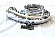 Aluminum Turbo Compressor Housing AFTER Chrome-Like Metal Polishing and Buffing Services