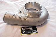 Aluminum Precision Turbo Housing BEFORE Chrome-Like Metal Polishing and Buffing Services