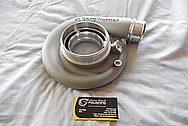 Borg Warner Aluminum Turbo Housing BEFORE Chrome-Like Metal Polishing and Buffing Services