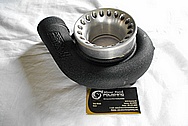 Aluminum Turbo Housing BEFORE Chrome-Like Metal Polishing and Buffing Services