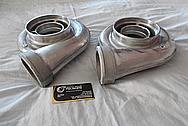 Aluminum Turbo Housing BEFORE Chrome-Like Metal Polishing and Buffing Services