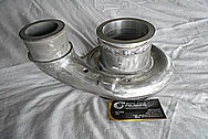 Aluminum Turbo Housing BEFORE Chrome-Like Metal Polishing and Buffing Services