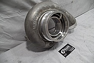 Garrett Aluminum Turbo Housing BEFORE Chrome-Like Metal Polishing and Buffing Services 