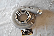 Borg Warner Aluminum Turbocharger Compressor Housing BEFORE Chrome-Like Metal Polishing and Buffing Services / Restoration Services 