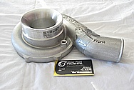 Toyota Supra 2JZ-GTE 3.0L Engine Aluminum Turbo Compressor Housing BEFORE Chrome-Like Metal Polishing and Buffing Services