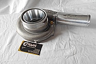 Toyota Supra 2JZ-GTE Precision Turbo Aluminum Turbocharger Compressor Housing BEFORE Chrome-Like Metal Polishing and Buffing Services / Restoration Services 