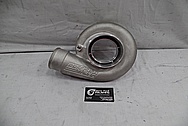 Precision Turbo Aluminum Turbocharger Compressor Housing BEFORE Chrome-Like Metal Polishing and Buffing Services - Aluminum Polishing