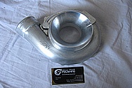 Aluminum Turbo Compressor Housing BEFORE Chrome-Like Metal Polishing and Buffing Services
