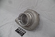 Precision Turbo Aluminum Turbo Housing BEFORE Chrome-Like Metal Polishing - Aluminum Polishing Services 