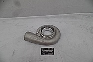 Precision Turbo Aluminum Turbo Housing BEFORE Chrome-Like Metal Polishing - Aluminum Polishing Services