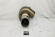 Stainless Steel X275 Turbo Housing BEFORE Chrome-Like Metal Polishing and Buffing Services - Steel Polishing