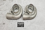 Precision Turbo Aluminum Turbo Housing BEFORE Chrome-Like Metal Polishing and Buffing Services - Aluminum Polishing