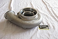 Aluminum Turbo Compressor Housing BEFORE Chrome-Like Metal Polishing and Buffing Services