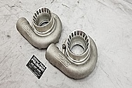 Precision Turbo Aluminum Turbo Housing BEFORE Chrome-Like Metal Polishing and Buffing Services - Aluminum Polishing