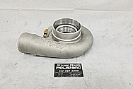 Precision Turbo Aluminum Turbocharger Compressor Housing BEFORE Chrome-Like Metal Polishing and Buffing Services - Aluminum Polishing