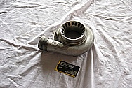 Aluminum Turbocharger Compressor Housing BEFORE Chrome-Like Metal Polishing and Buffing Services