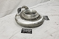 Aluminum Cast Turbo Housing BEFORE Chrome-Like Metal Polishing and Buffing Services - Aluminum Polishing 