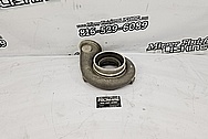 Mazda RX-7 Garrett Aluminum Turbo Housing BEFORE Chrome-Like Metal Polishing and Buffing Services / Restoration Services - Aluminum Polishing