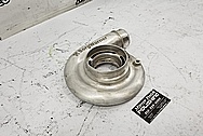 Borg Warner Aluminum Turbo Compressor Housing BEFORE Chrome-Like Metal Polishing and Buffing Services / Restoration Services - Aluminum Polishing - Turbo Polishing - Custom Paint 