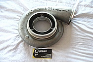 Borg Warner Aluminum Turbo Housing BEFORE Chrome-Like Metal Polishing and Buffing Services