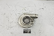 Borg Warner Aluminum Turbo Compressor Housing BEFORE Chrome-Like Metal Polishing and Buffing Services / Restoration Services - Aluminum Polishing - Turbo Polishing - Custom Paint 