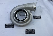 Precision Turbo Aluminum Turbo Housing BEFORE Chrome-Like Metal Polishing and Buffing Services / Restoration Services - Turbo Polishing - Aluminum Polishing