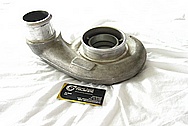 Aluminum Turbo Housing BEFORE Chrome-Like Metal Polishing and Buffing Services