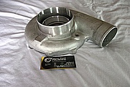 Aluminum Precision Turbo Housing BEFORE Chrome-Like Metal Polishing and Buffing Services