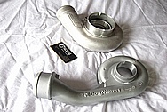Aluminum Precision Turbo and Borg Warner Turbo Housing BEFORE Chrome-Like Metal Polishing and Buffing Services